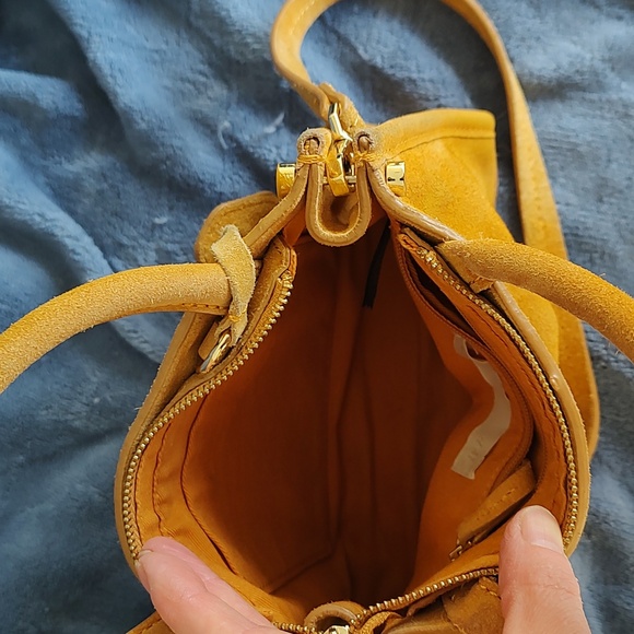 H&M suede tan mini crossbody bag. Good used condition. - Picture 11 of 11